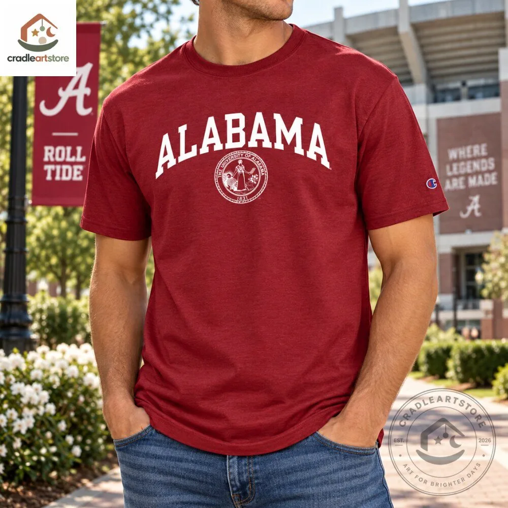 Alabama Crimson Tide College Seal Champion T-Shirt