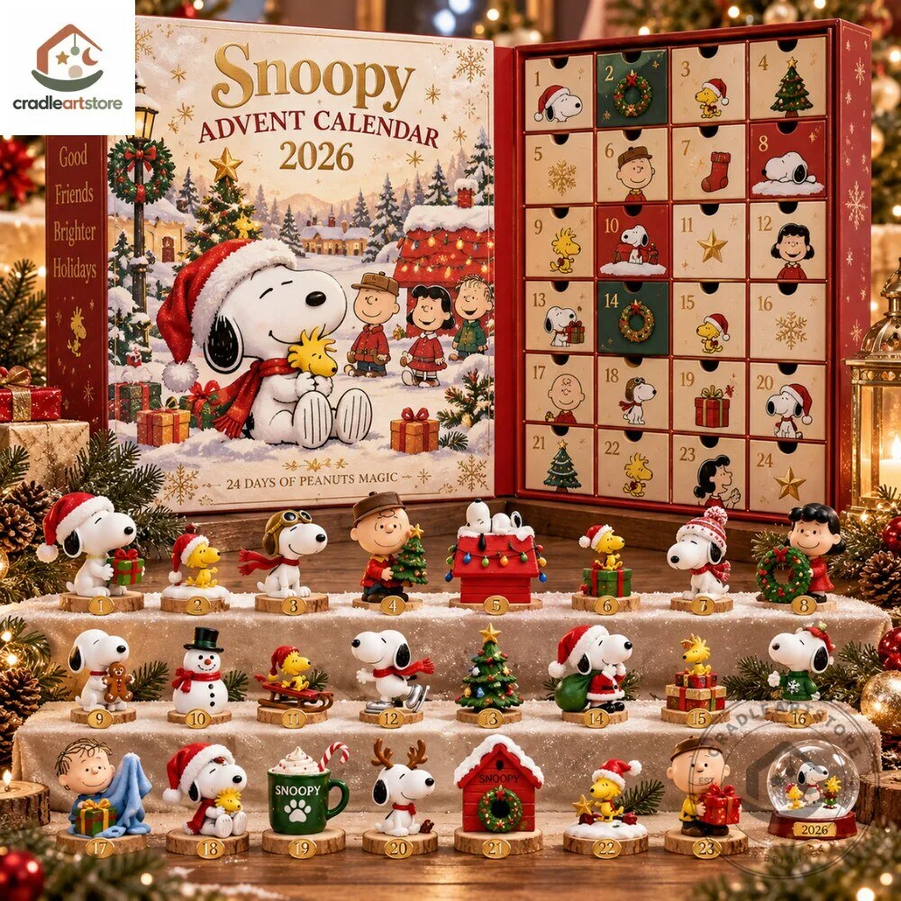 Snoopy Christmas Advent Calendar 2026 Limited Edition with 24 Ornaments