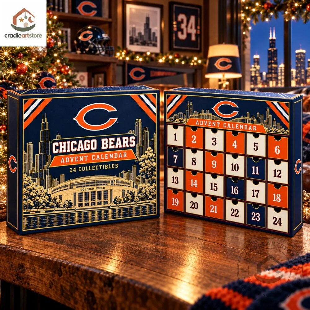 Chicago Bears Christmas Advent Calendar with 24 Ornaments 4 Chicago Bears Christmas Advent Calendar with 24 Ornaments