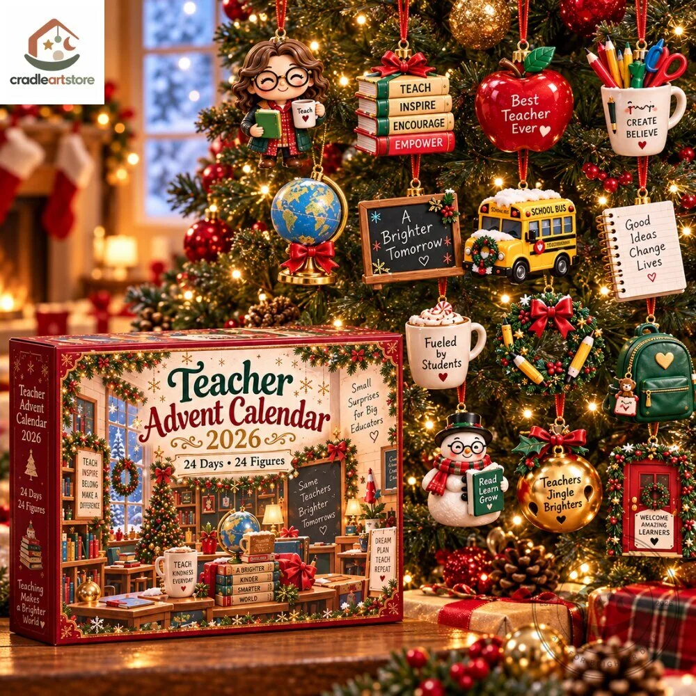 Teacher 2026 Christmas Advent Calendar With 24 Ornaments 5 Teacher 2026 Christmas Advent Calendar With 24 Ornaments