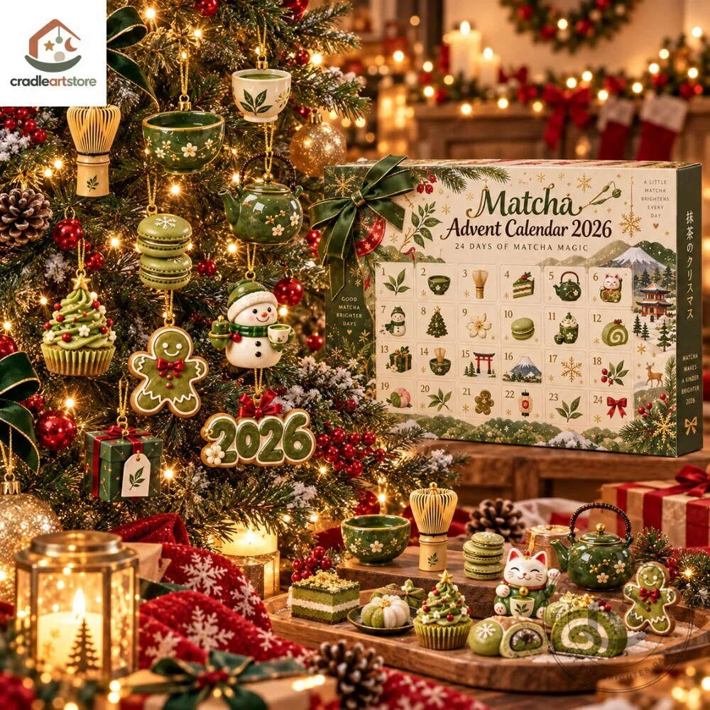 Matcha Magic Advent Calendar 2026 with 24 Ornaments 5 Matcha Magic Advent Calendar 2026 with 24 Ornaments