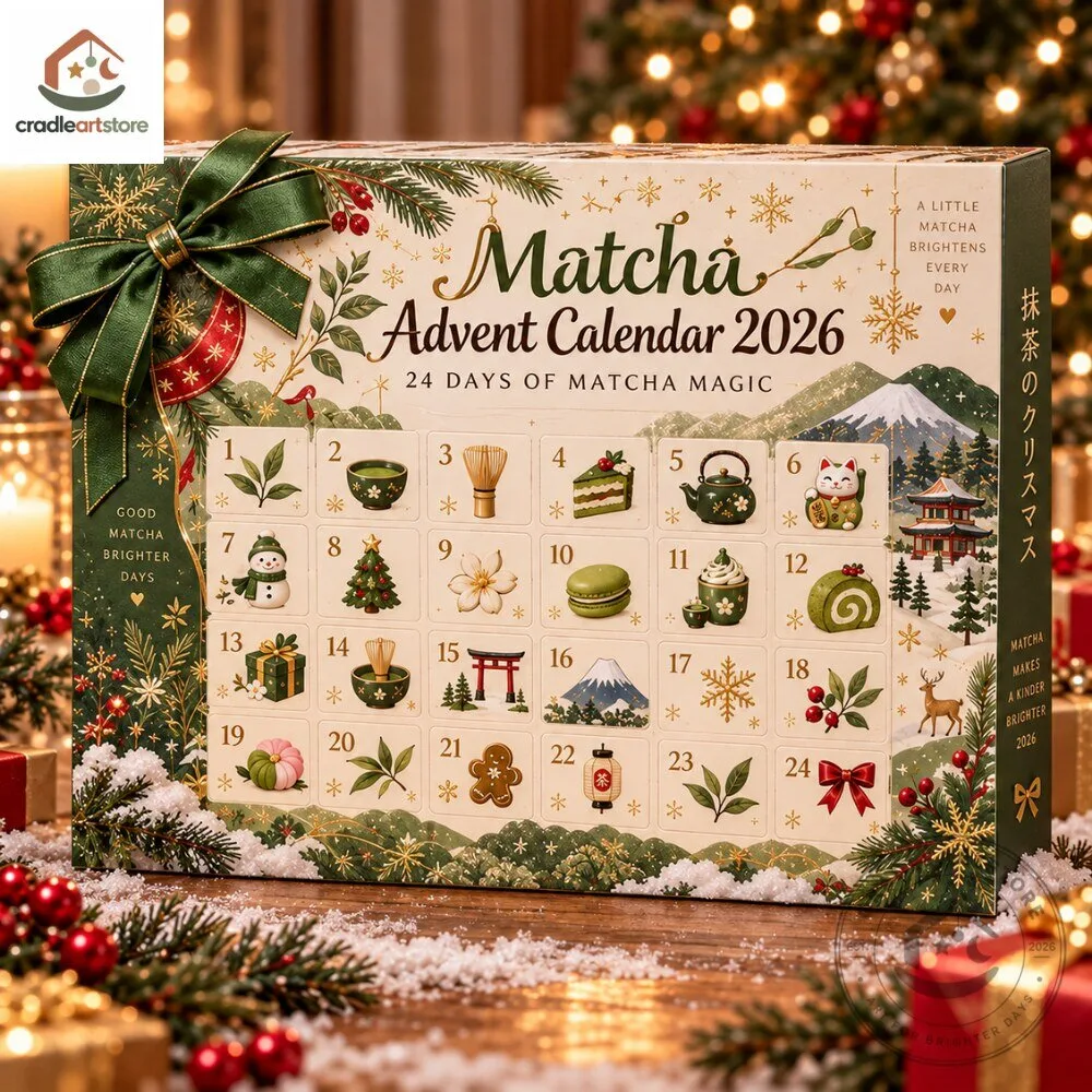 Matcha Magic Advent Calendar 2026 with 24 Ornaments 6 Matcha Magic Advent Calendar 2026 with 24 Ornaments