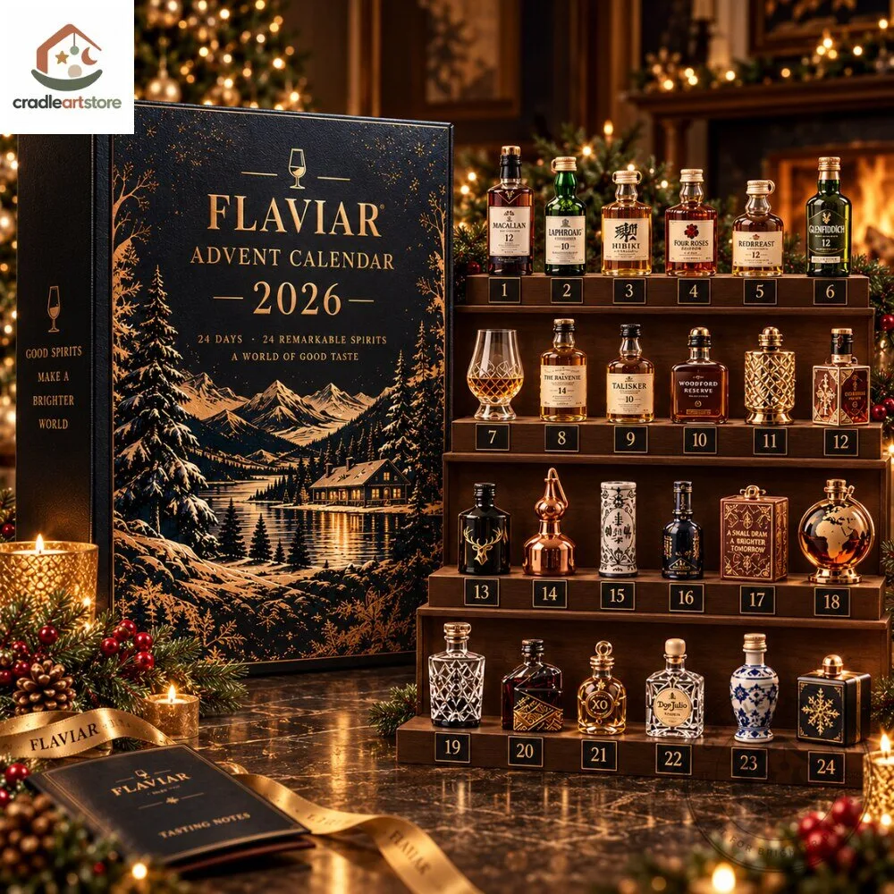 Flaviar A Wolrd Of Good Tast Christmas Advent Calendar 2026 with 24 Ornaments