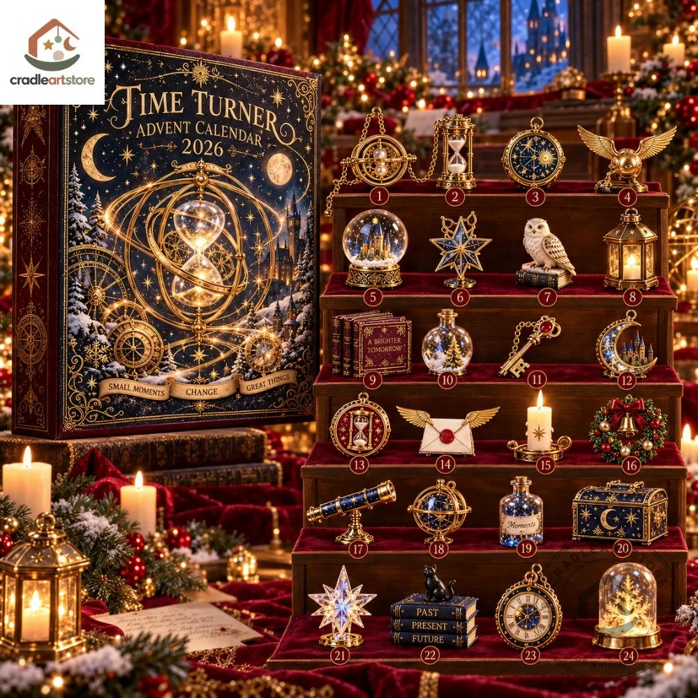 Time Turner Christmas Advent Calendar 2026 with 24 Ornaments