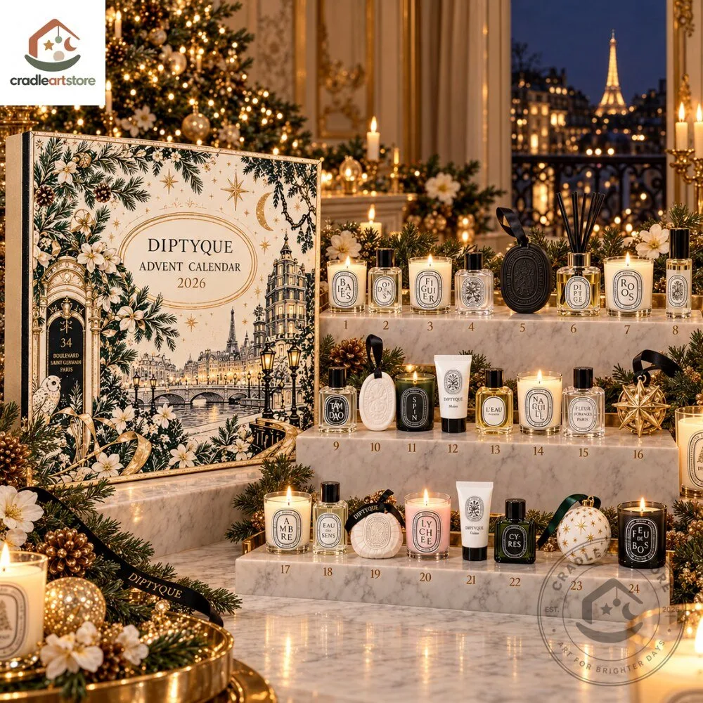 Diptyque Christmas Advent Calendar 2026 with 24 Ornaments