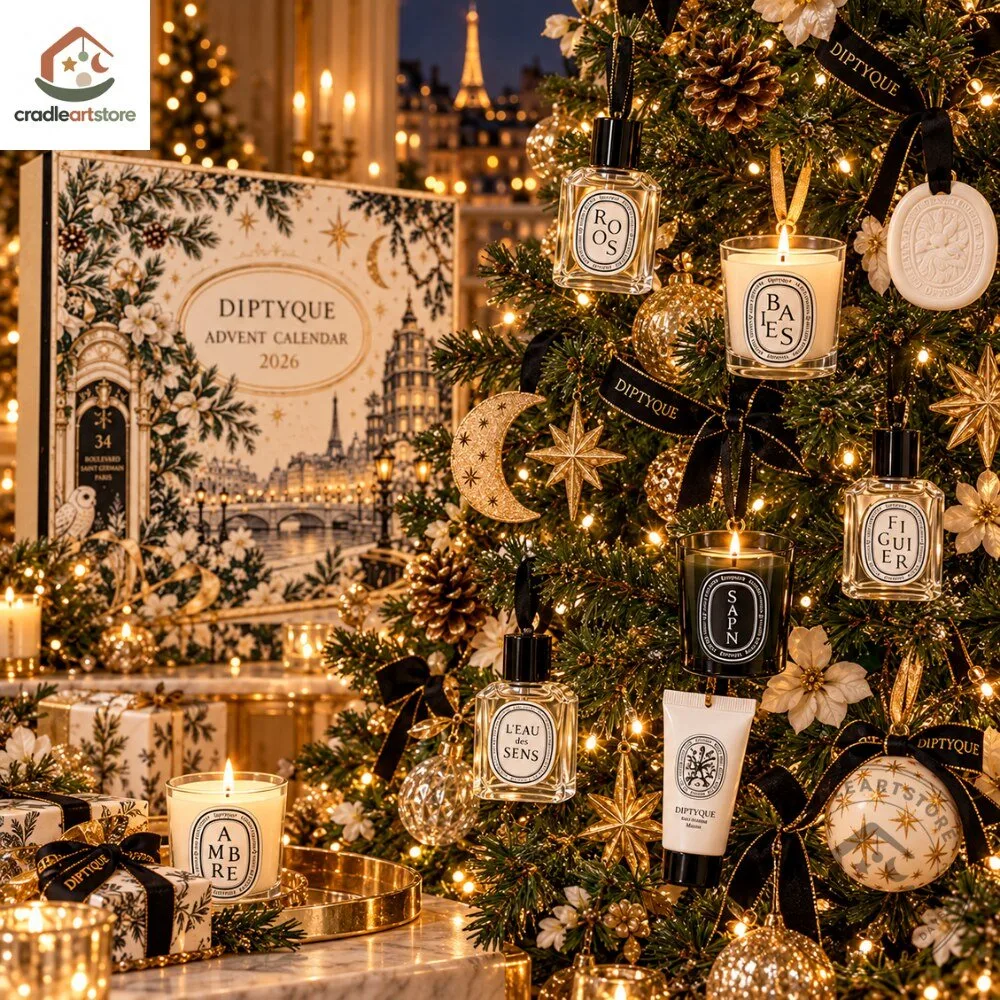 Diptyque Christmas Advent Calendar 2026 with 24 Ornaments 6 Diptyque Christmas Advent Calendar 2026 with 24 Ornaments