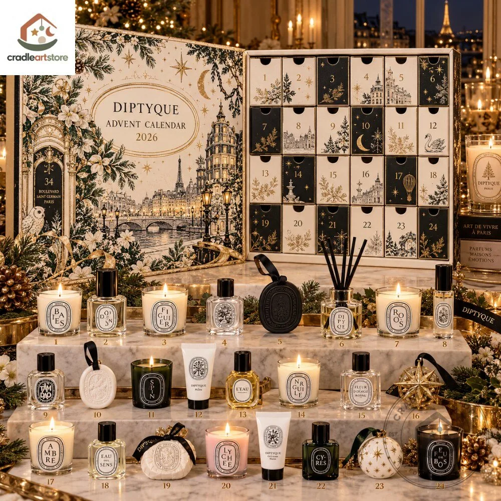 Diptyque Christmas Advent Calendar 2026 with 24 Ornaments 7 Diptyque Christmas Advent Calendar 2026 with 24 Ornaments