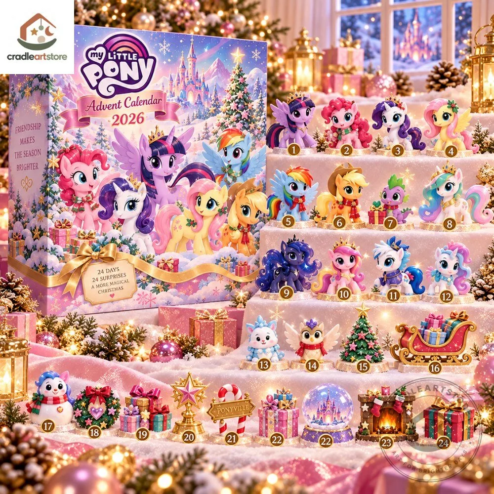 Little Pony Christmas Advent Calendar 2026 with 24 Ornaments
