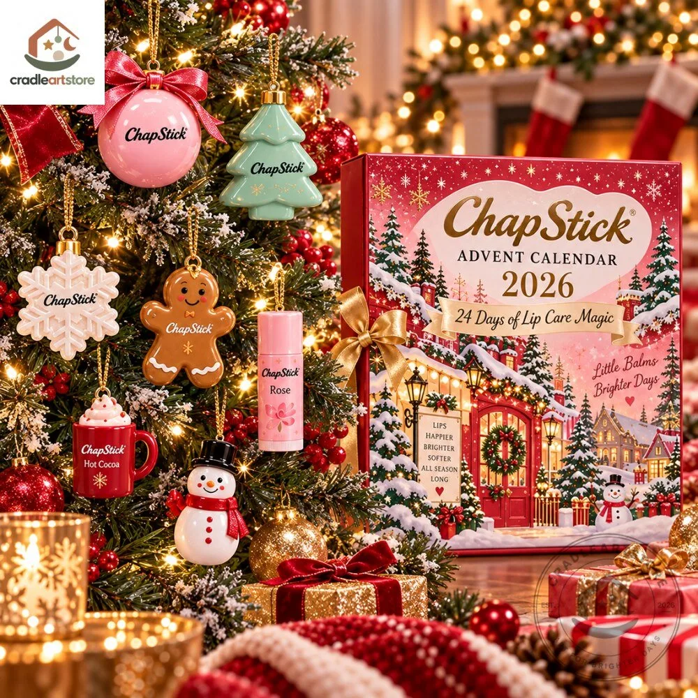 Chapstick Christmas Advent Calendar 2026 with 24 Ornaments 7 Chapstick Christmas Advent Calendar 2026 with 24 Ornaments