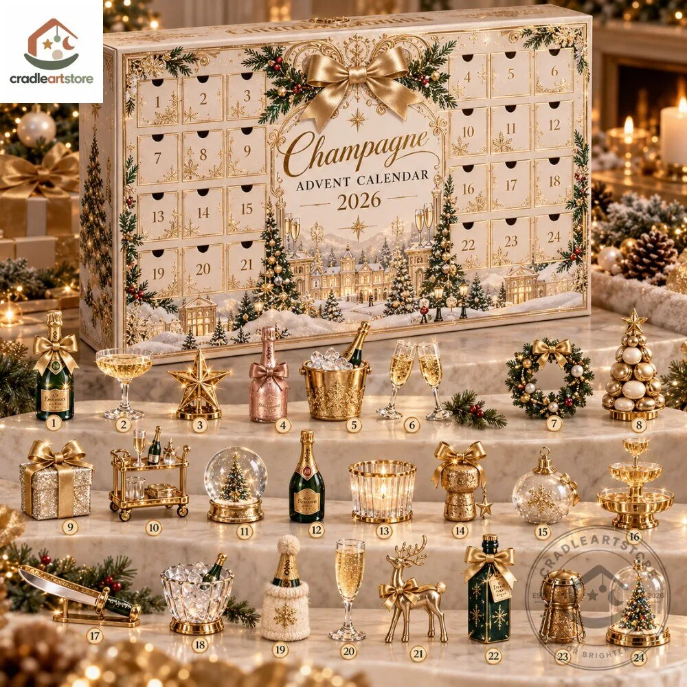 Champagne Luxury Christmas Advent Calendar 2026 with 24 Ornaments 6 Los Angeles Lakers Christmas Advent Calendar 2026 with 24 Ornaments