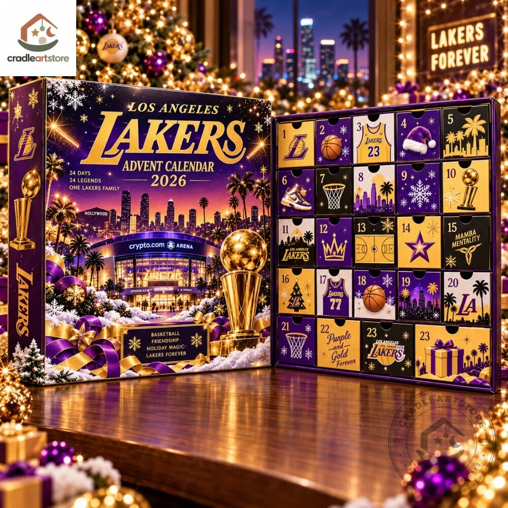 Los Angeles Lakers Christmas Advent Calendar 2026 with 24 Ornaments 5 Los Angeles Lakers Christmas Advent Calendar 2026 with 24 Ornaments