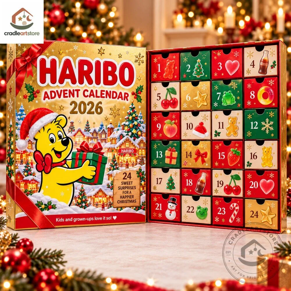 Haribo Christmas Advent Calendar 2026 with 24 Ornaments 5 Haribo Christmas Advent Calendar 2026 with 24 Ornaments