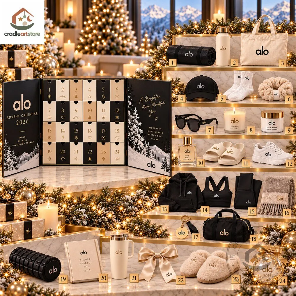 Alo Christmas Advent Calendar 2026 with 24 Ornaments