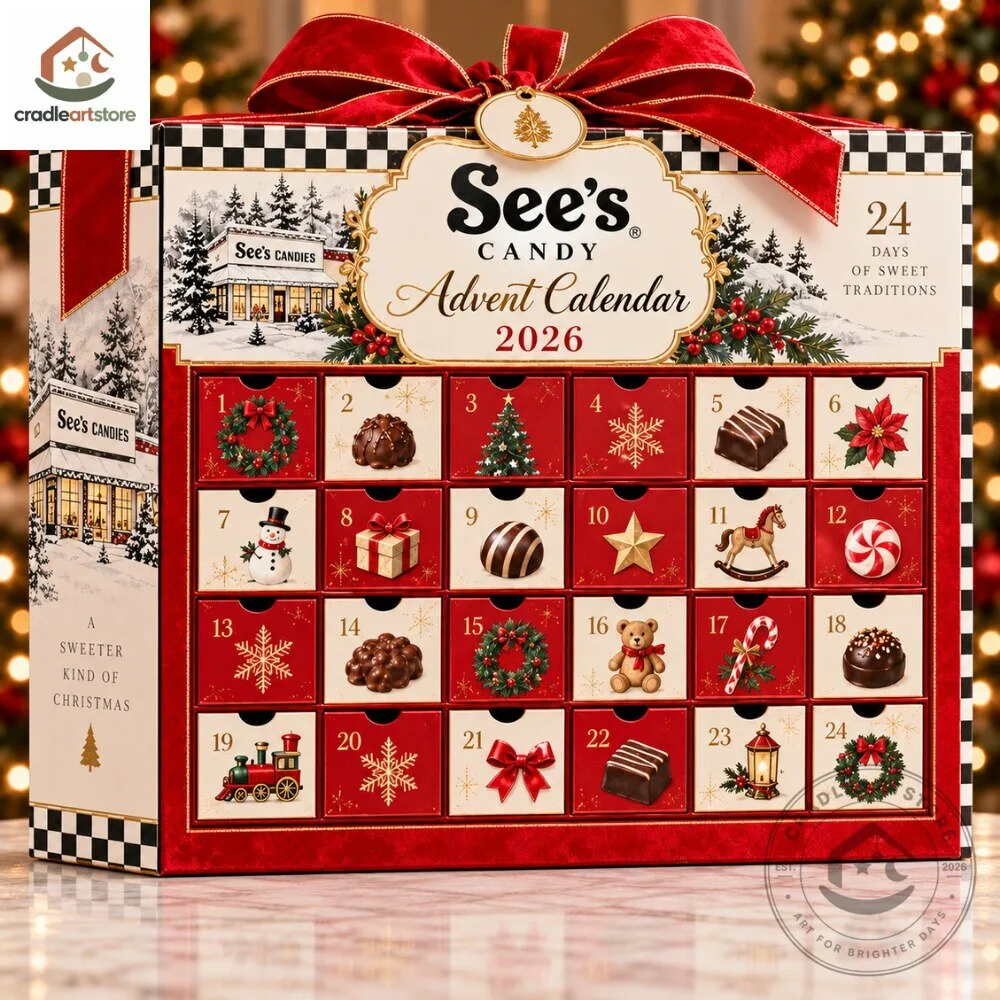 See's Candy Christmas Advent Calendar 2026 with 24 Ornaments 5 See's Candy Christmas Advent Calendar 2026 with 24 Ornaments