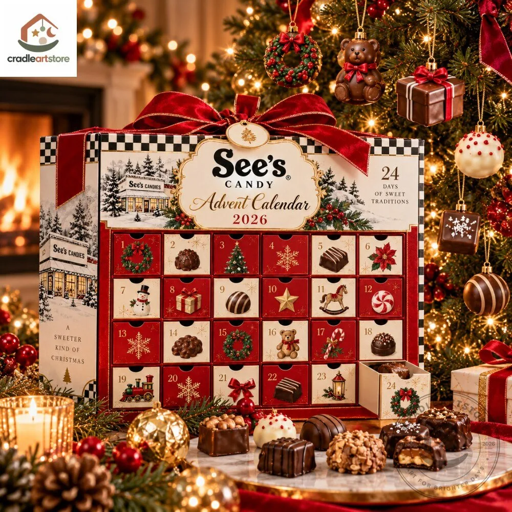 See's Candy Christmas Advent Calendar 2026 with 24 Ornaments 7 See's Candy Christmas Advent Calendar 2026 with 24 Ornaments