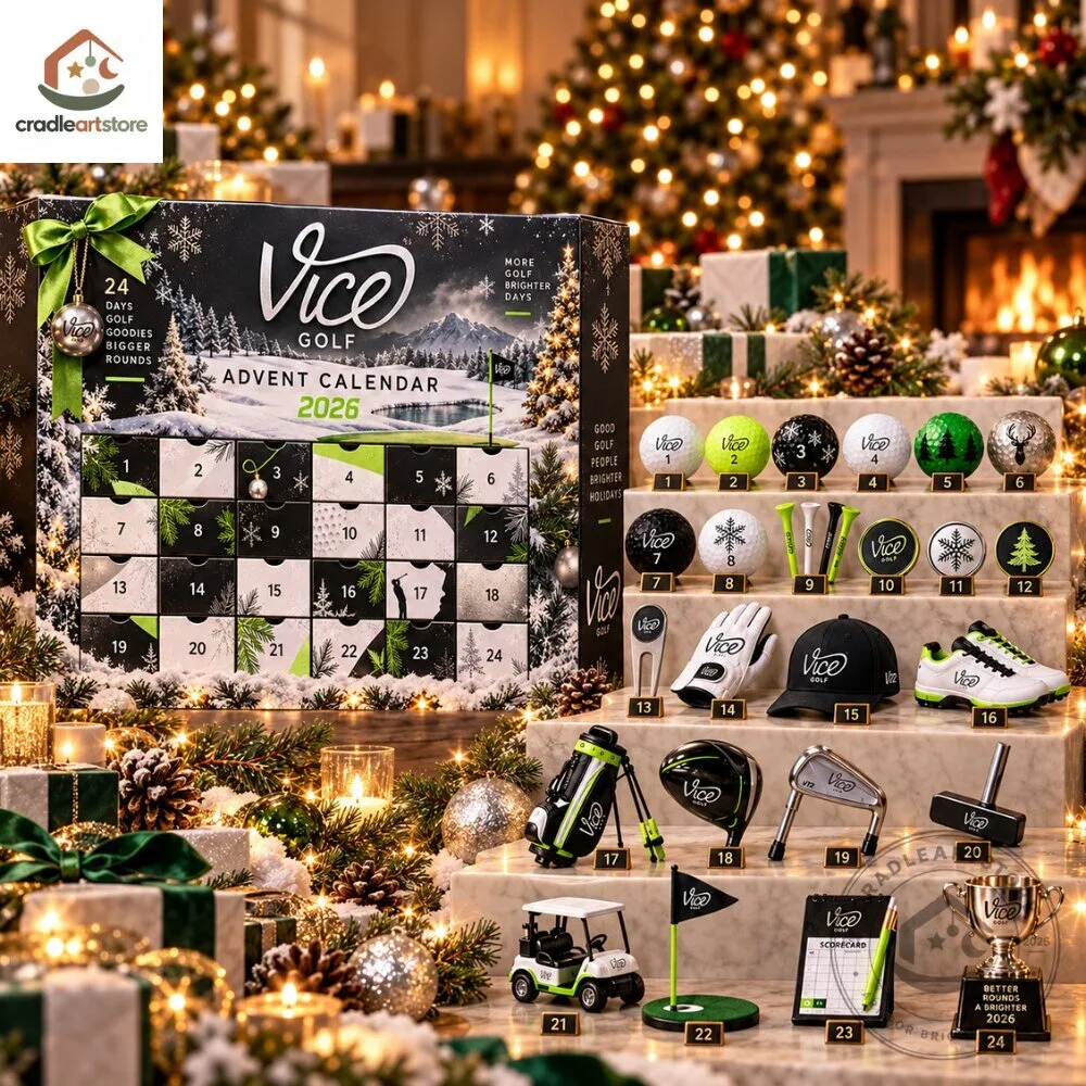 Vice Golf Christmas Advent Calendar 2026 with 24 Ornaments