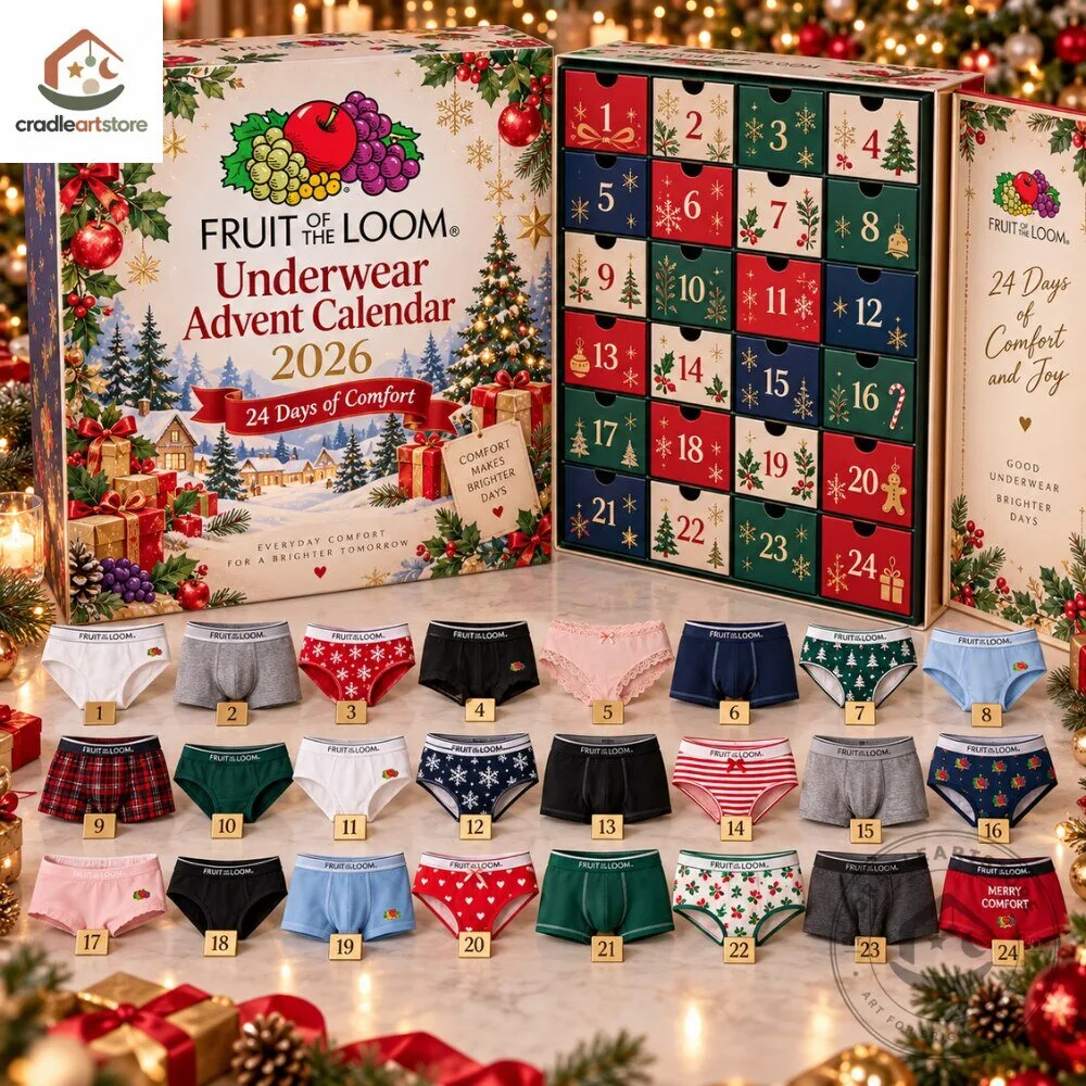 Fruit Of The Loom Underwear Christmas Advent Calendar 2026 6 Fruit Of The Loom Underwear Christmas Advent Calendar 2026