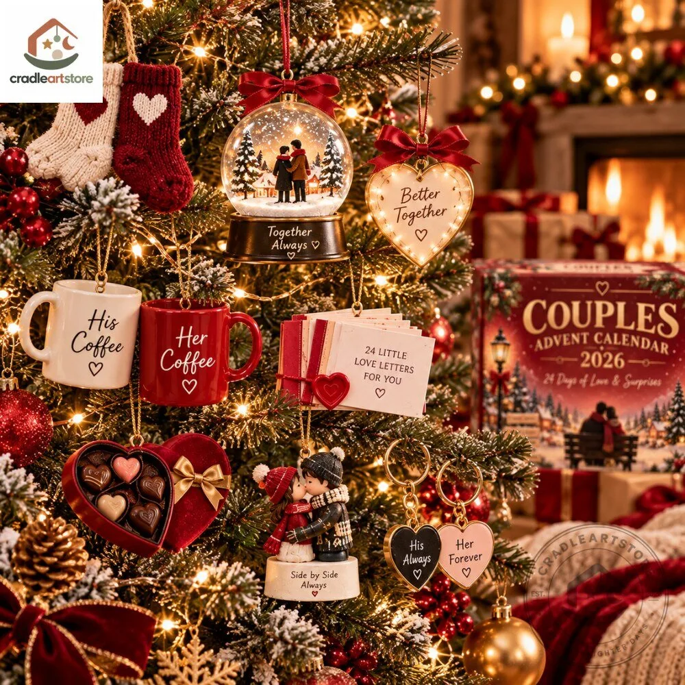 Couples Christmas Advent Calendar 2026 with 24 Ornaments 5 Couples Christmas Advent Calendar 2026 with 24 Ornaments