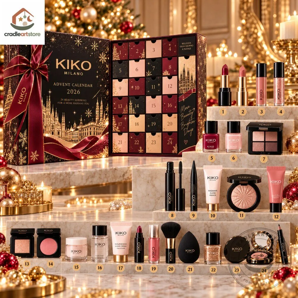 Kiko Milana Advent Calendar 2026 with 24 Ornaments