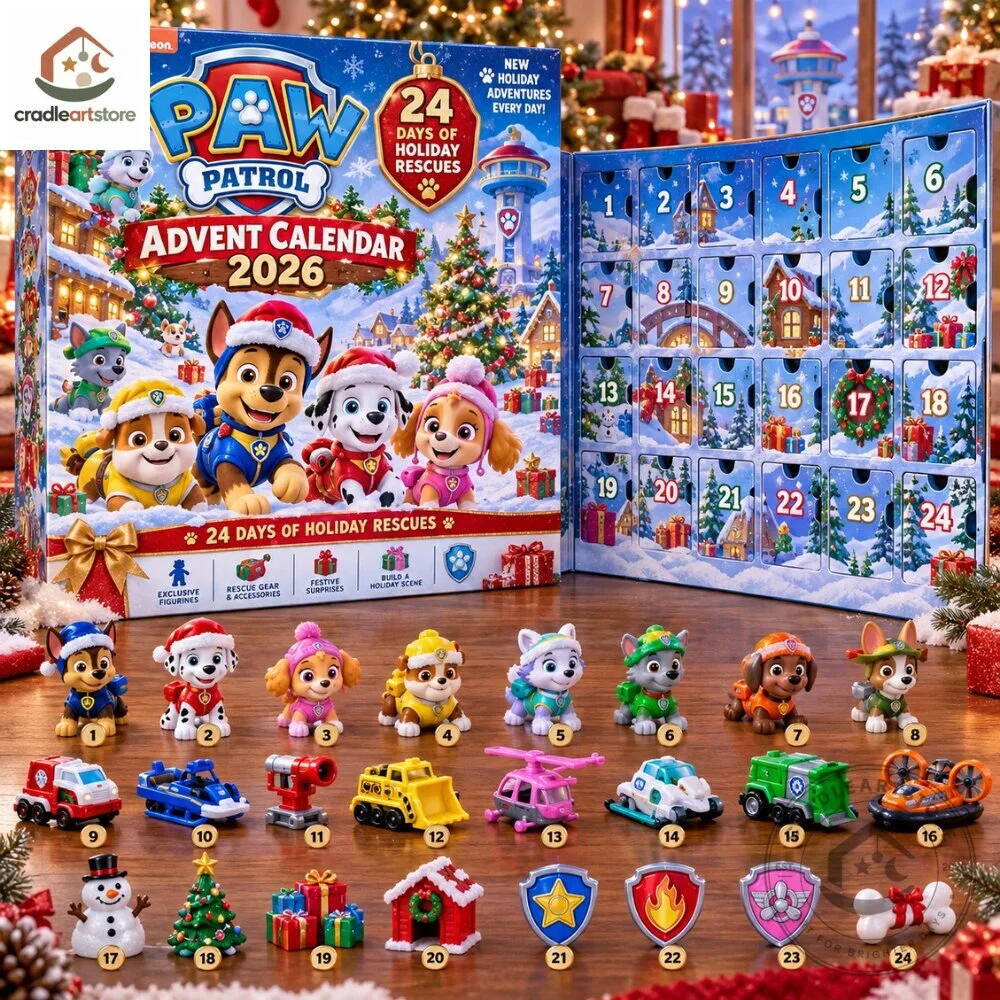 Paw Patrol 2026 Advent Calendar with 24 Ornaments 6 Paw Patrol 2026 Advent Calendar with 24 Ornaments