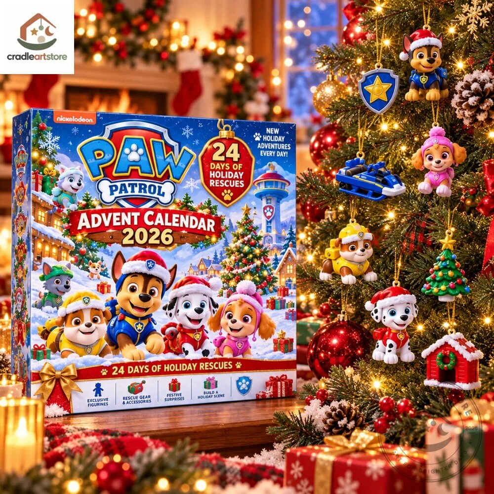 Paw Patrol 2026 Advent Calendar with 24 Ornaments 7 Paw Patrol 2026 Advent Calendar with 24 Ornaments