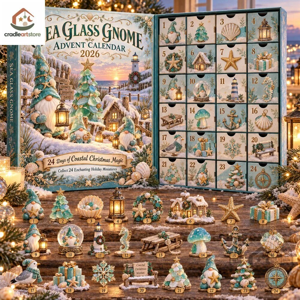 Sea Glass Gnome Christmas Advent Calendar 2026 6 Sea Glass Gnome Christmas Advent Calendar 2026