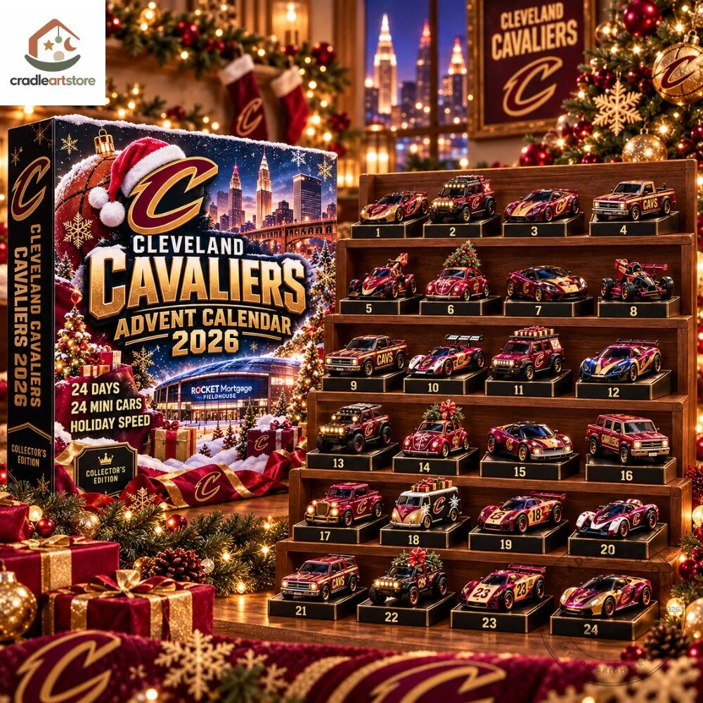 Cleveland Cavaliers Mini Cars Christmas Advent Calendar 2026