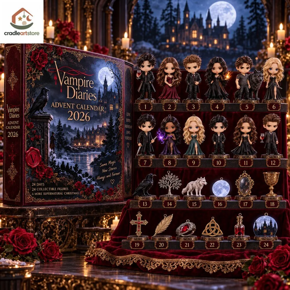 "Top 2026 Advent Calendars and Gothic Decanter for Unique Festivities" 59 Vampire Diaries Advent Calendar 2026 with 24 Ornaments