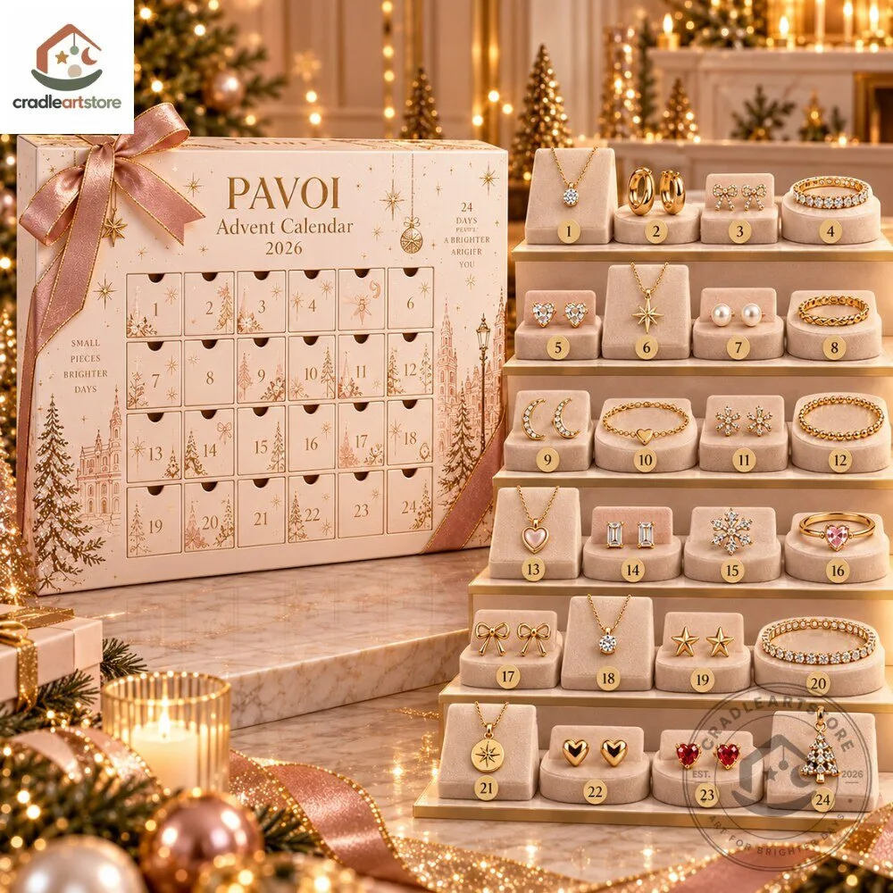 Pavoi Advent Calendar 2026 with 24 Ornaments