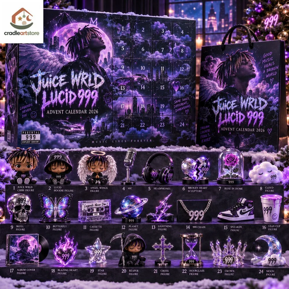 Juice WRLD Lucid 999 Advent Calendar 2026 with 24 Ornaments 5 Juice WRLD Lucid 999 Advent Calendar 2026 with 24 Ornaments