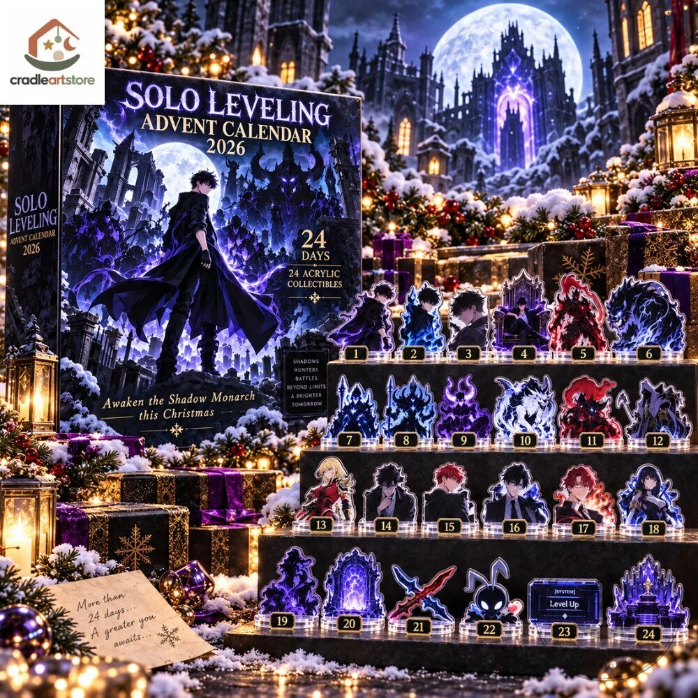 Solo Leveling Advent Calendar 2026 with 24 Ornaments