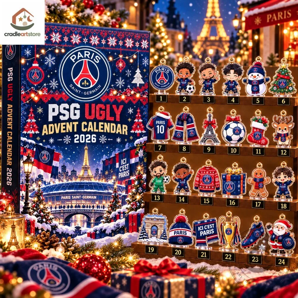 PSG Funny Advent Calendar 2026 with 24 Ugly Ornaments