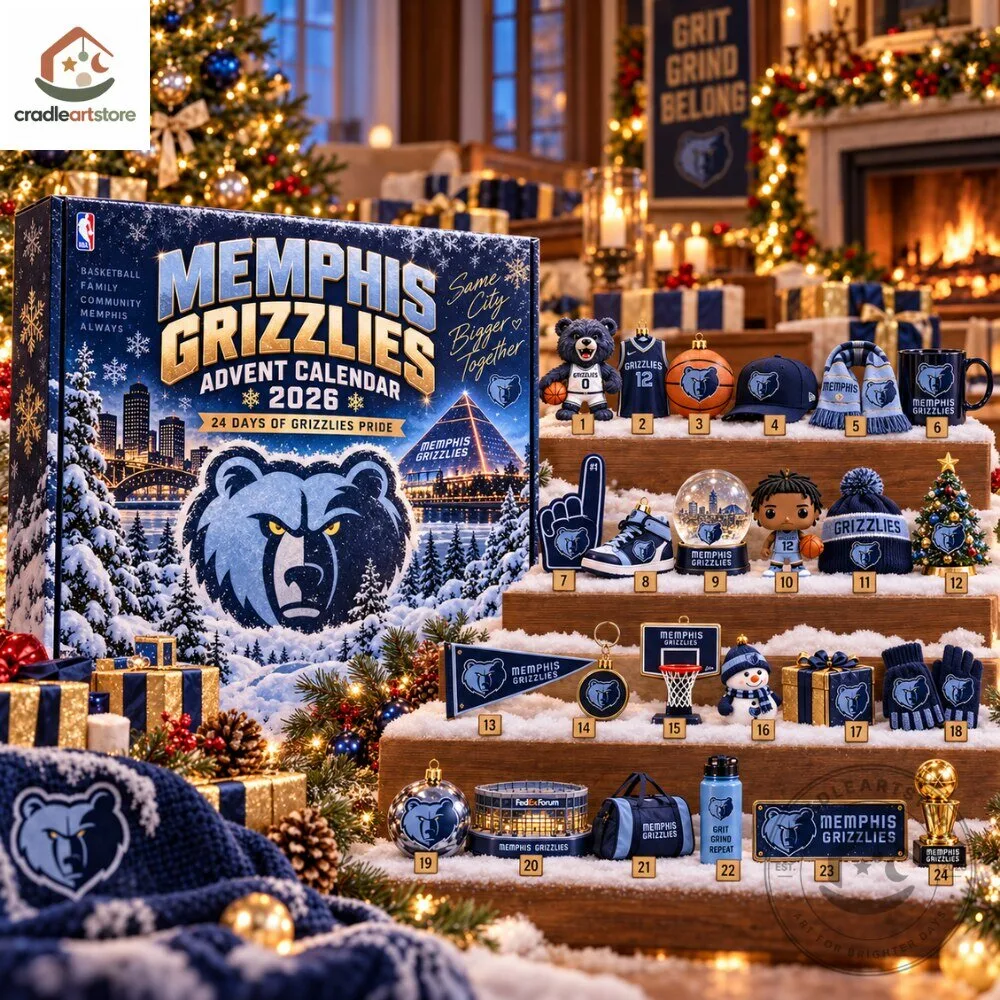 Memphis Grizzlies Advent Calendar 2026 Christmas Countdown