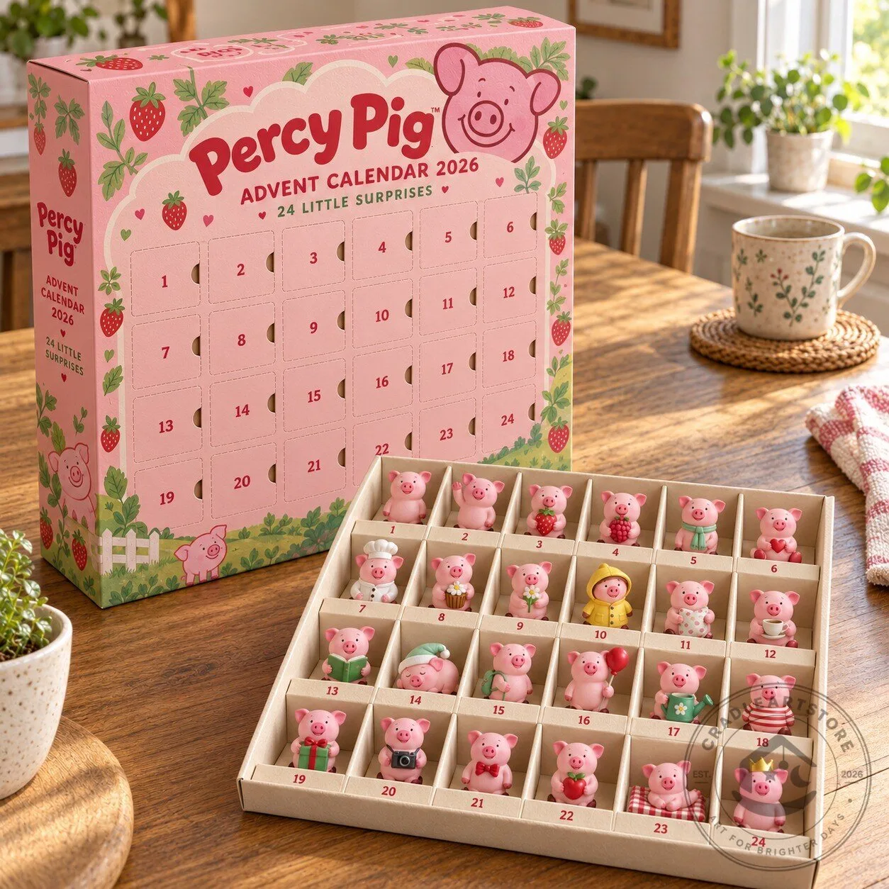 Percy Pig Advent Calendar 2026 Christmas Countdown